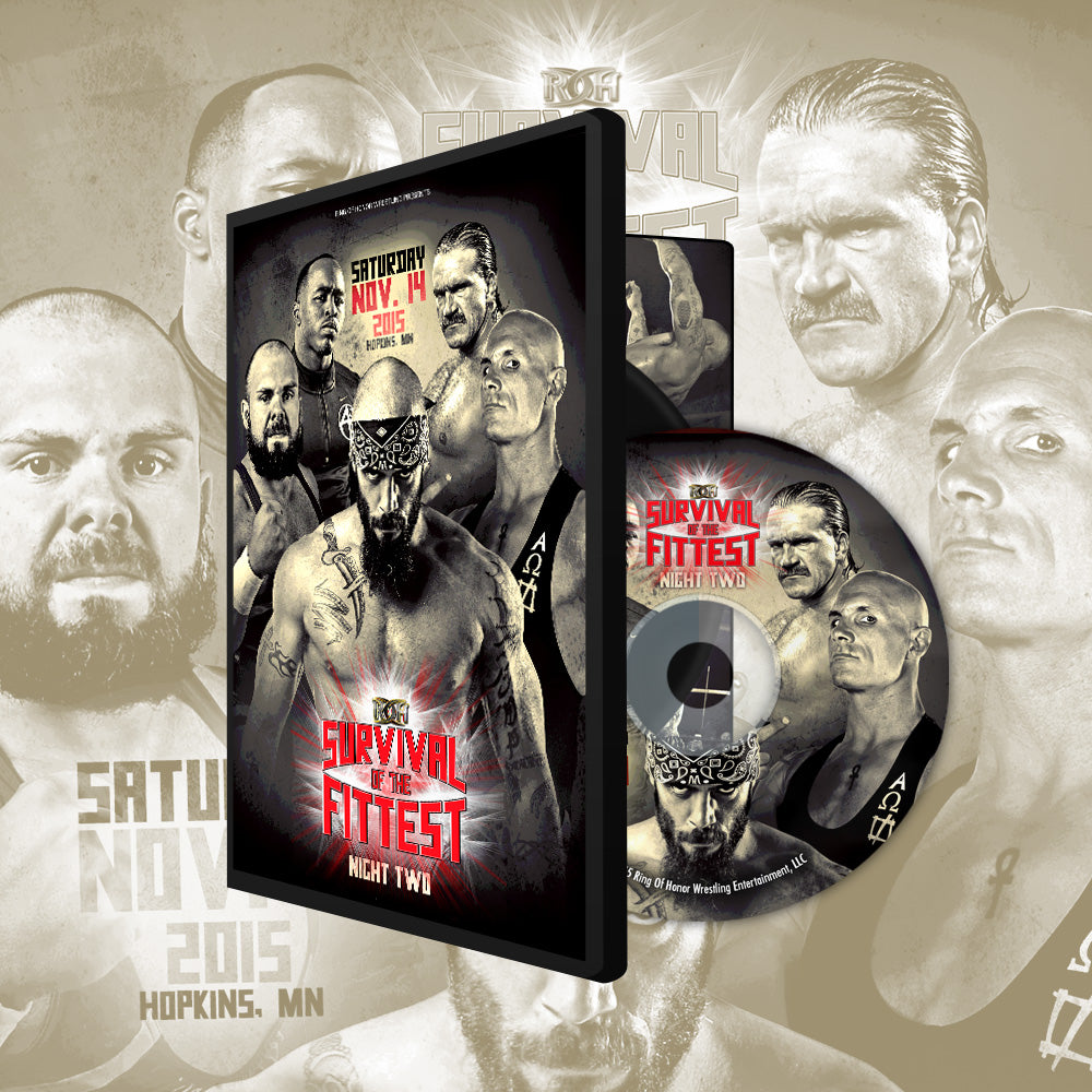 11/14/15 SURVIVAL OF THE FITTEST NIGHT 2- HOPKINS, MN (DVD)