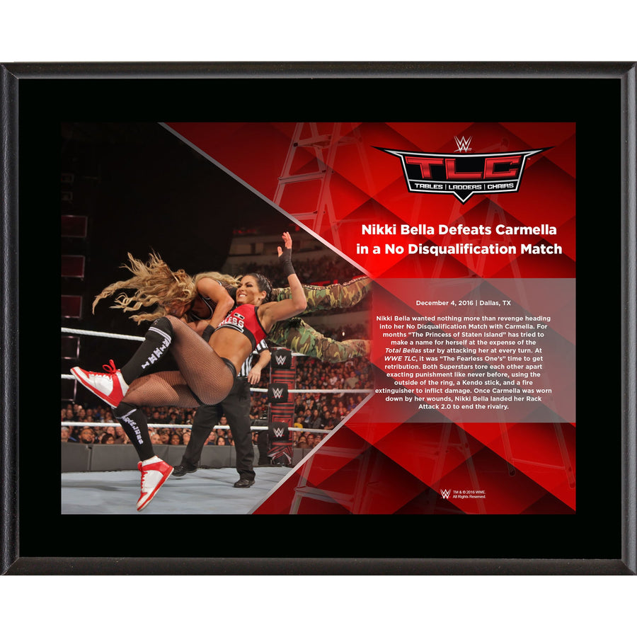 Nikki Bella Framed 10.5" x 13" 2016 TLC Sublimated Plaque Plaque PWcatalog