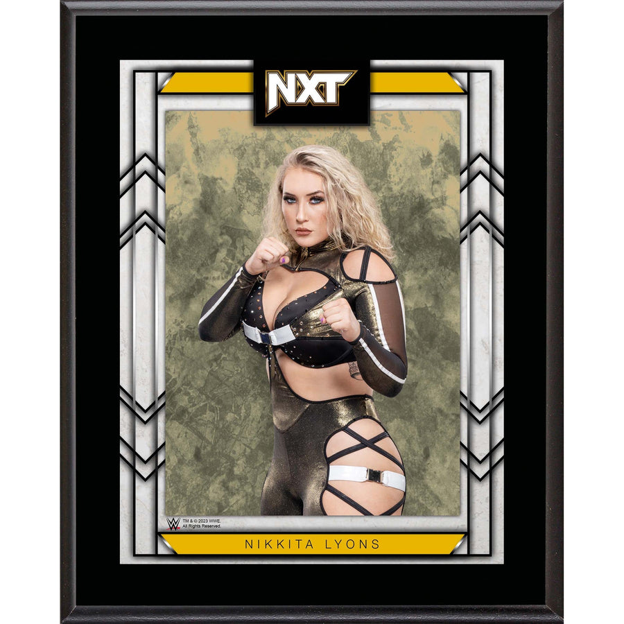Nikkita Lyons WWE NXT 10.5" x 13" Sublimated Plaque