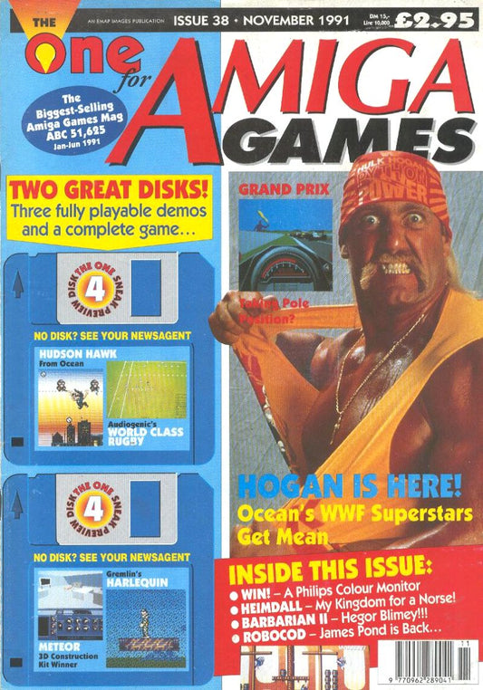 The One for Amiga Games Magazine, Issue 38 November 1991 from the UK magazine PWcatalog