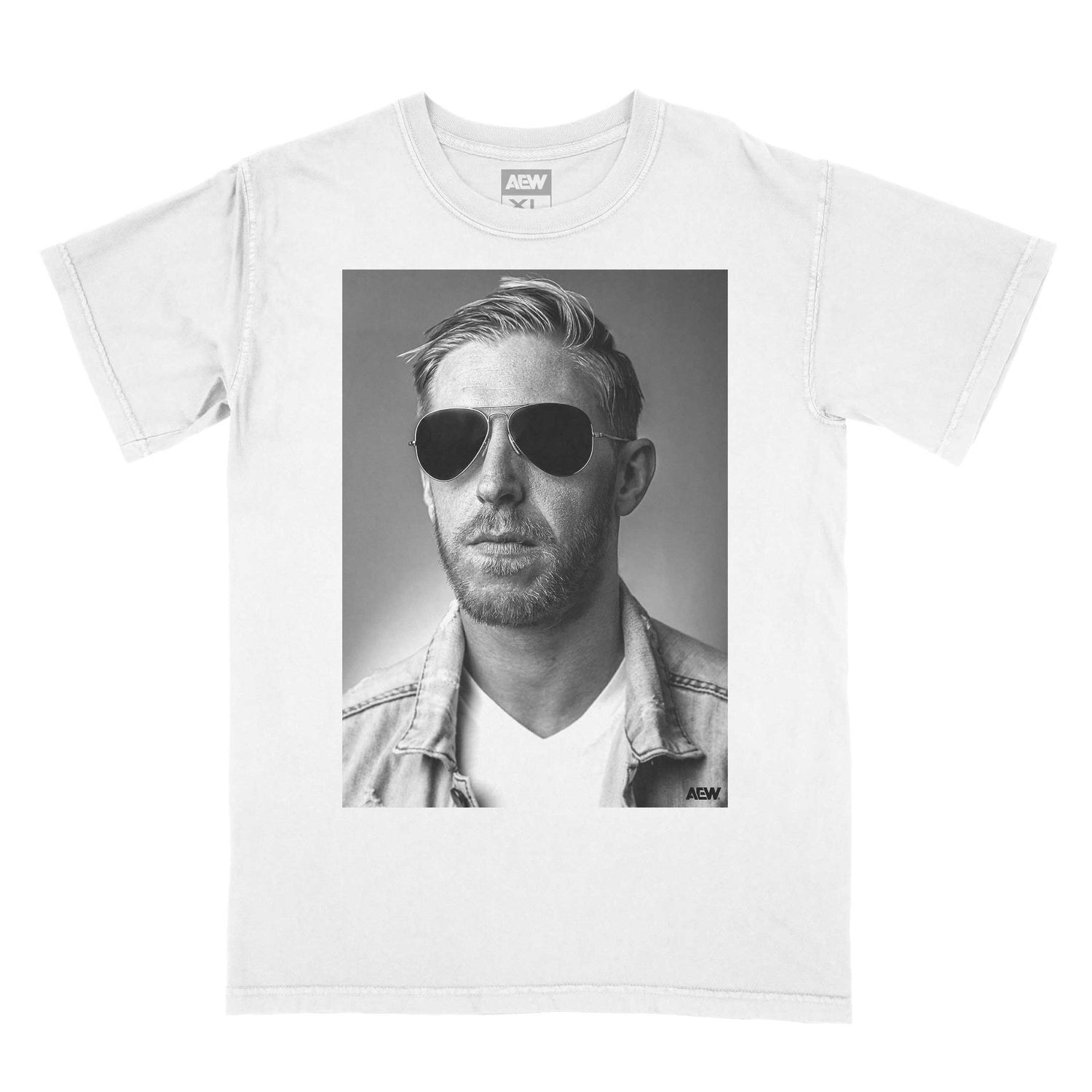 Orange Cassidy Yearbook Photo T-Shirt White T-Shirt PW Catalog