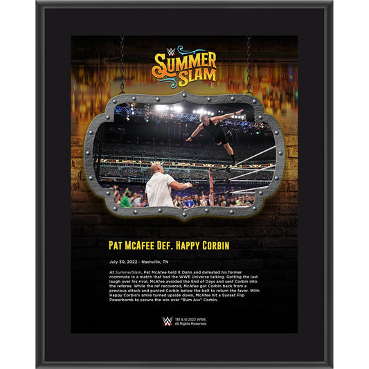 Pat McAfee 10.5" x 13" 2022 SummerSlam Sublimated Plaque