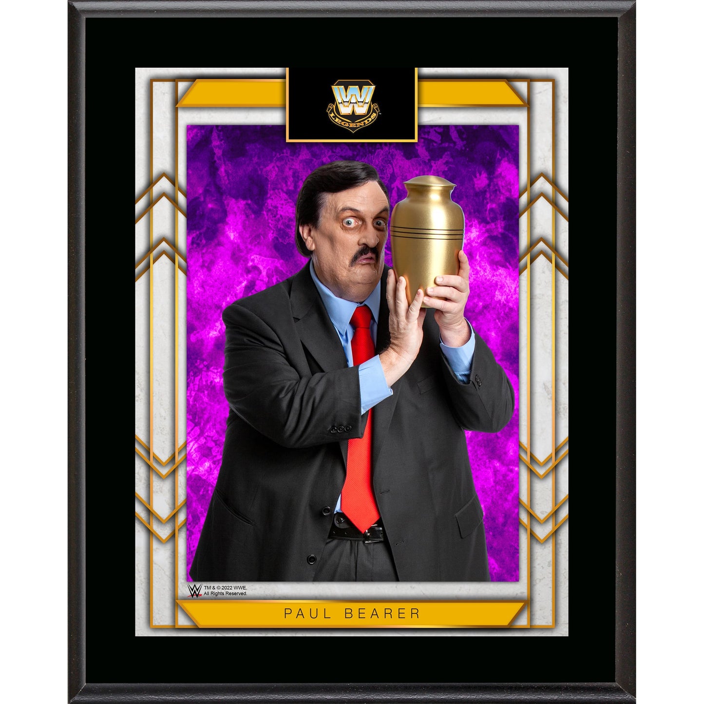 Paul Bearer WWE Framed 10.5" x 13" Sublimated Plaque