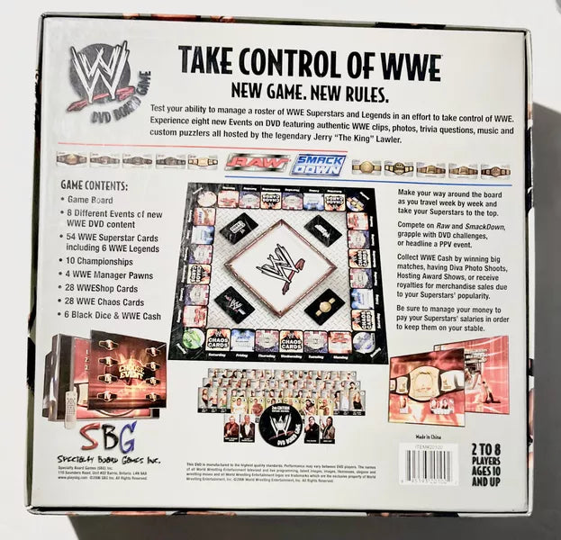WWE DVD Board Game 2nd Edition 2006 PWcatalog