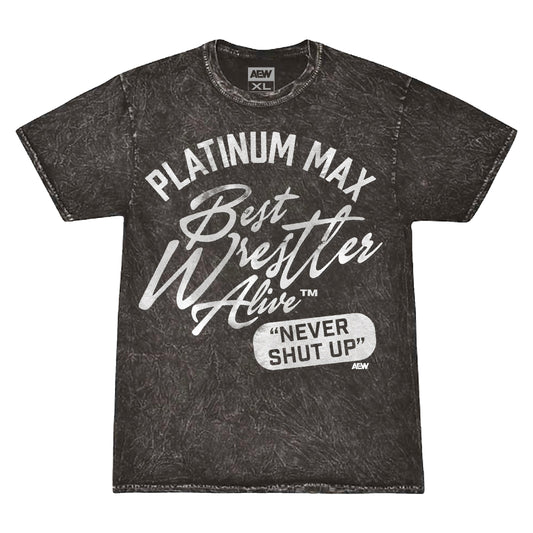 Platinum Max Caster The Best Wrestler Alive Mineral Wash T-Shirt T-Shirt PW Catalog