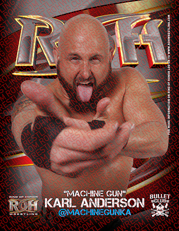 KARL ANDERSON BULLET CLUB AUTOGRAPHED 8X10