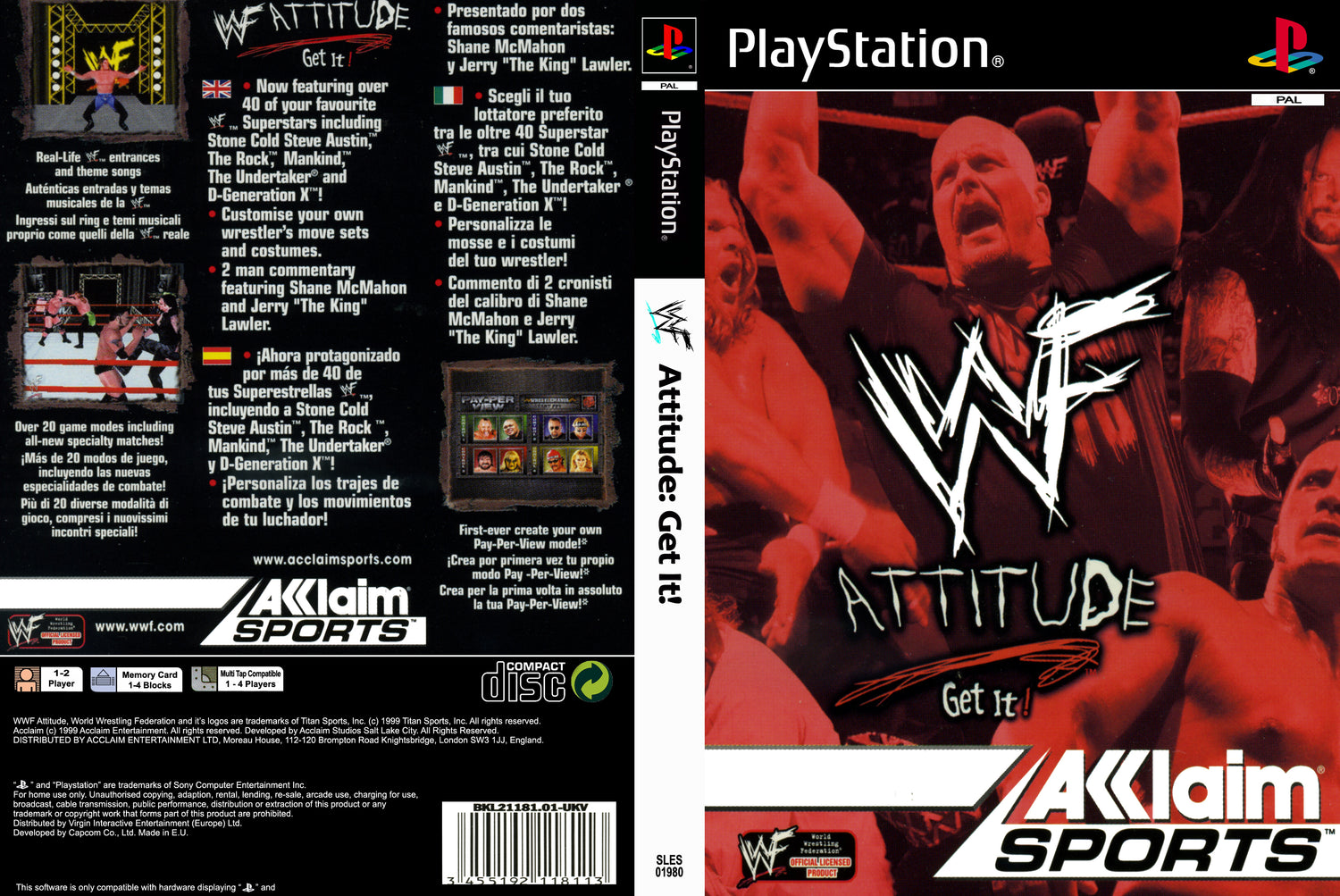WWF Attitude [PlayStation] PWcatalog