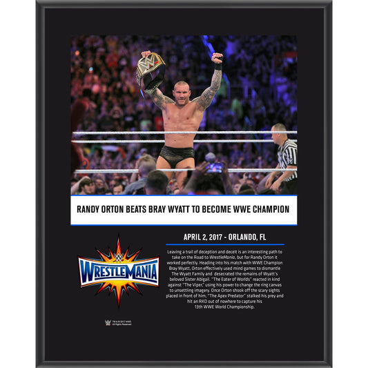 Randy Orton 10.5" x 13" WrestleMania 33 Sublimated Plaque