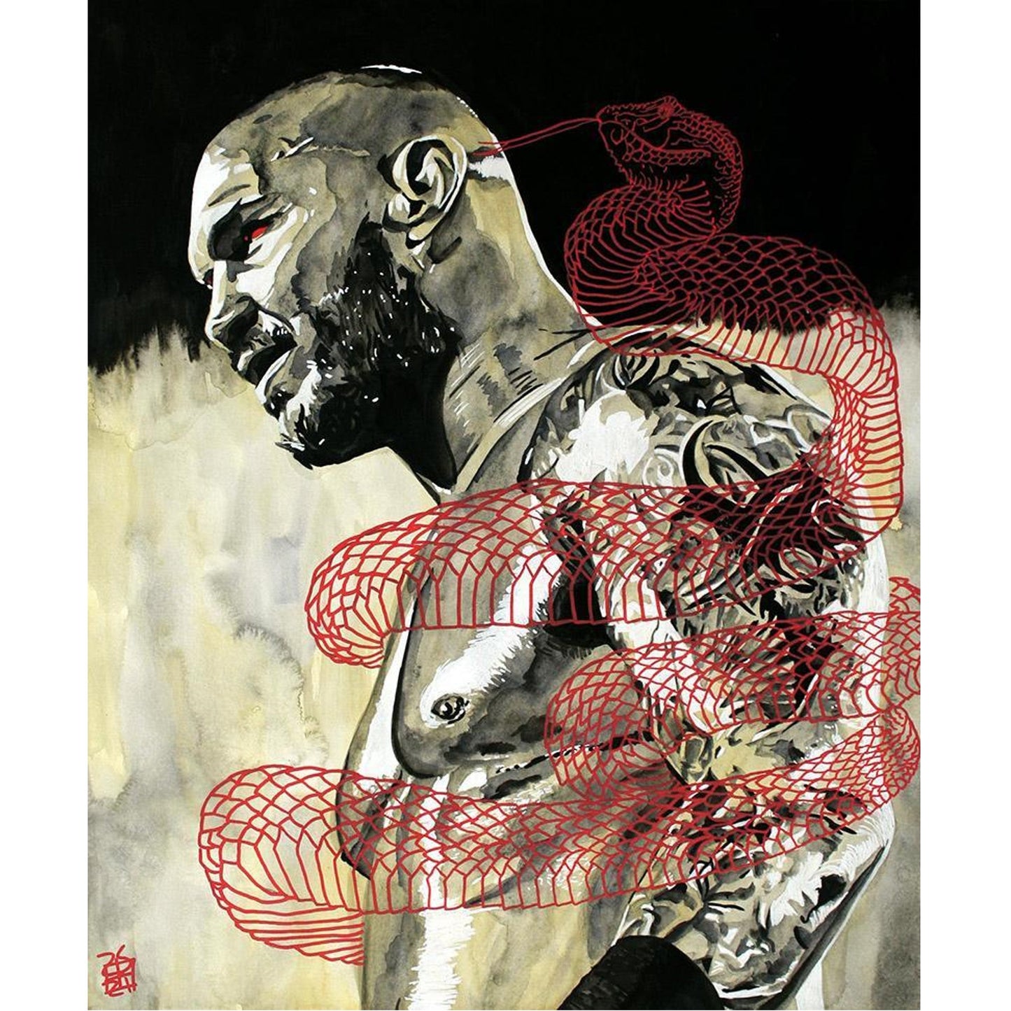 Randy Orton "The Influence" Rob Schamberger Art Print