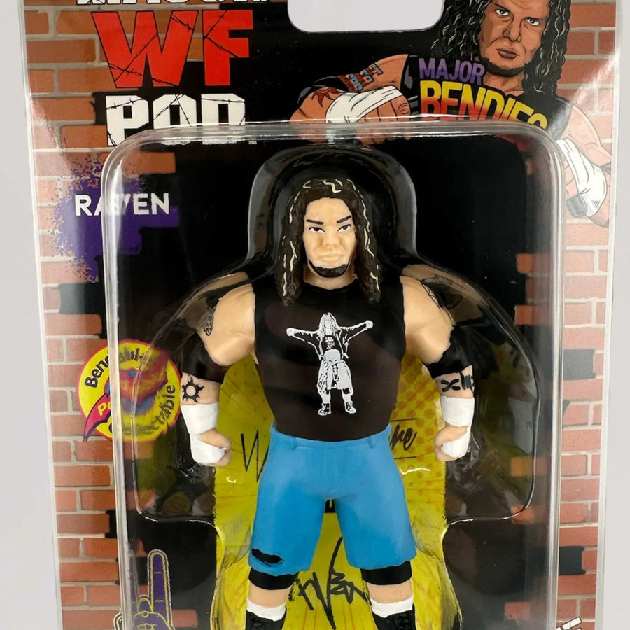Major Wrestling Figure Podcast Major Bendies Extreme Series 1 Raven Action & Toy Figures PWcatalog