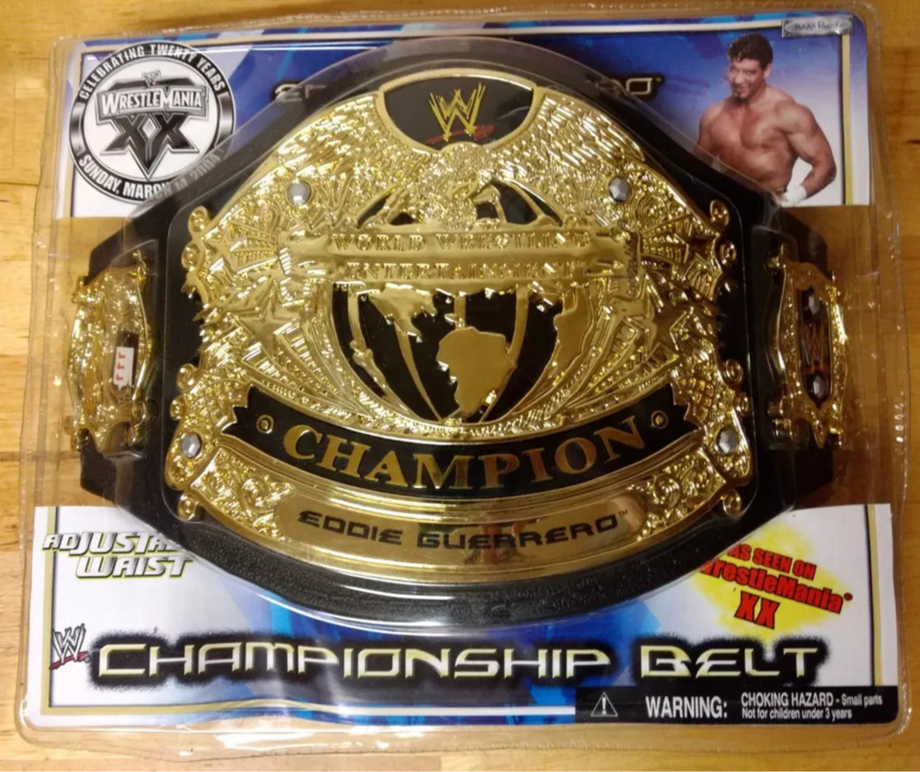 WWF Eddie Guerrero Championship foam belt by Jakks Pacific Wrestlemania 20