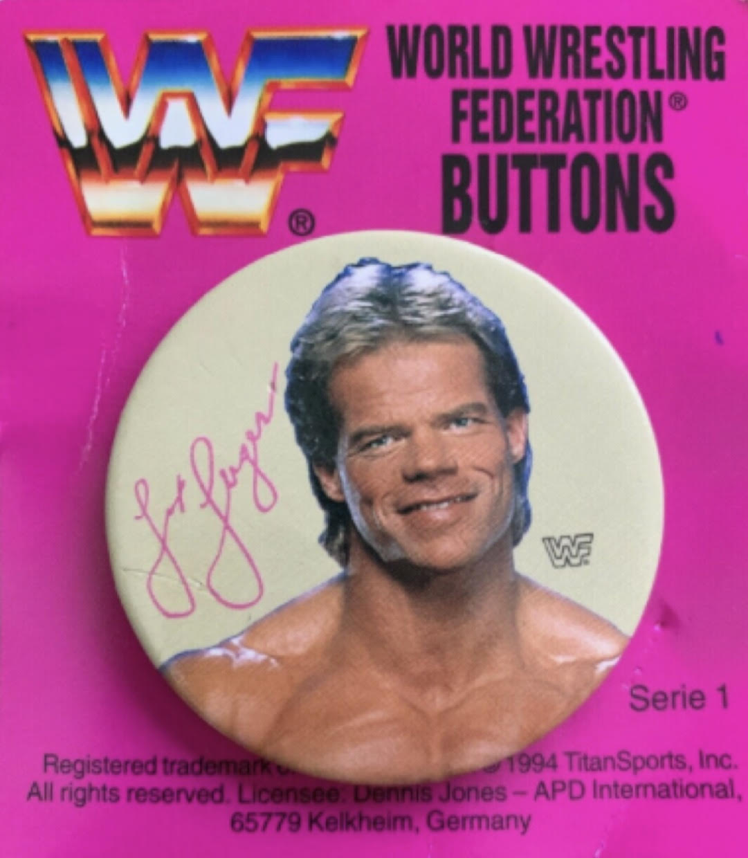 Lex Luger WWF Button from Germany