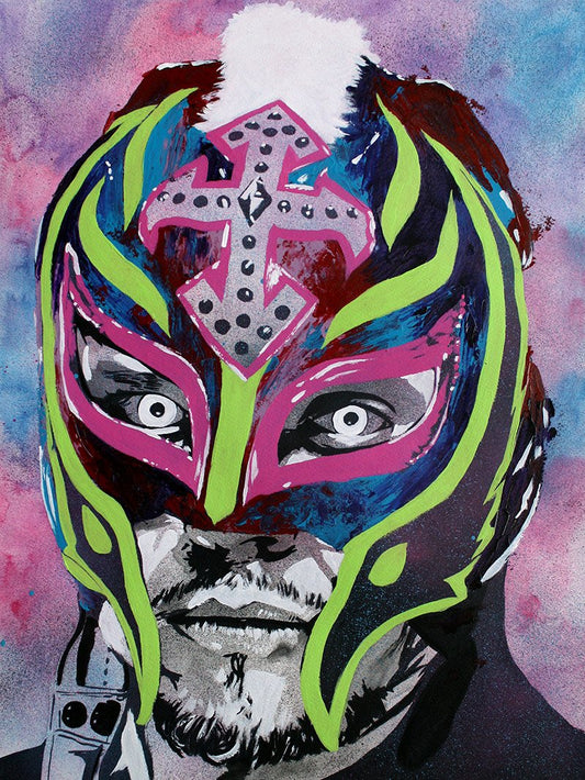 Rey Mysterio "619" Rob Schamberger Art Print