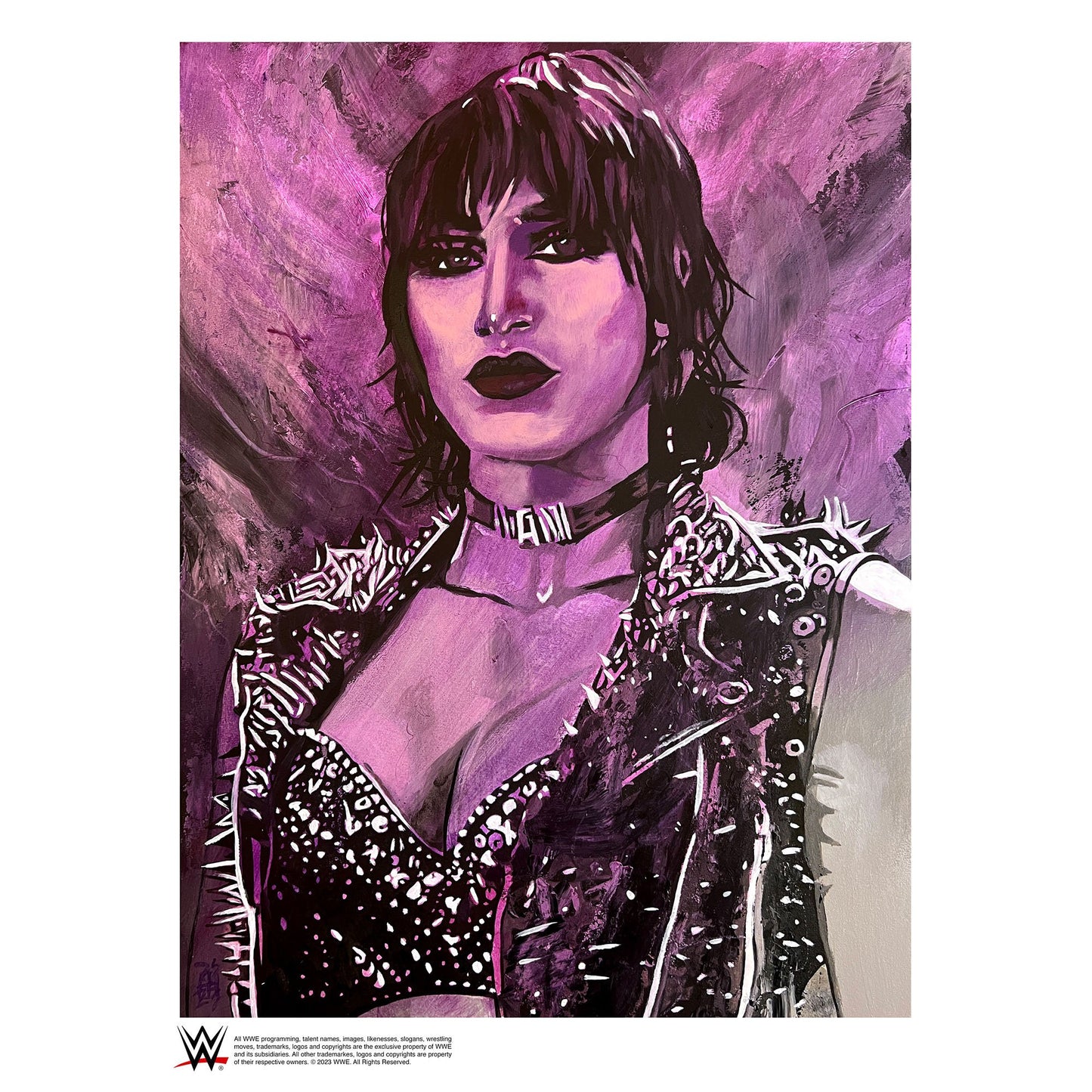 Rhea Ripley 11" x 14" Rob Schamberger Superstar Print