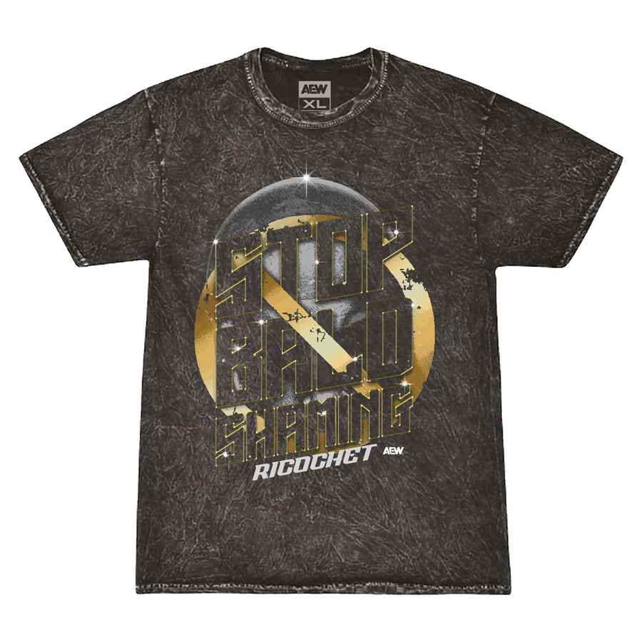 Ricochet Stop Bald Shaming Mineral Wash T-Shirt T-Shirt PW Catalog