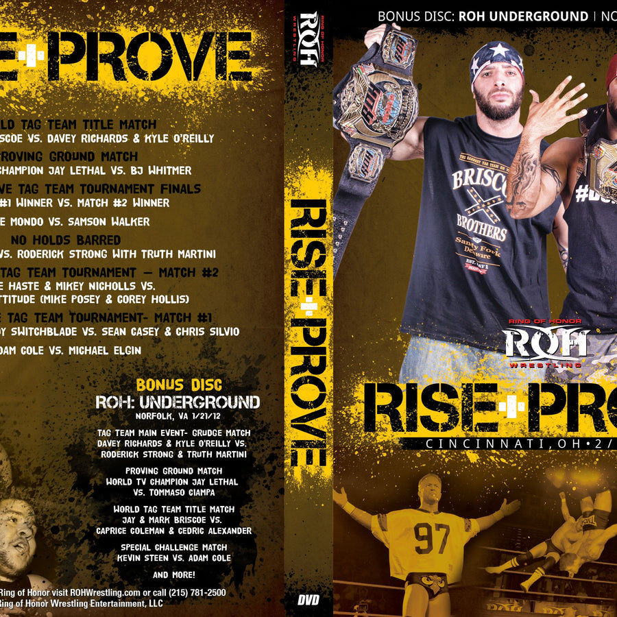 Rise & Prove- Cincinnati, OH 2/17/12 (2 Disc Set)
