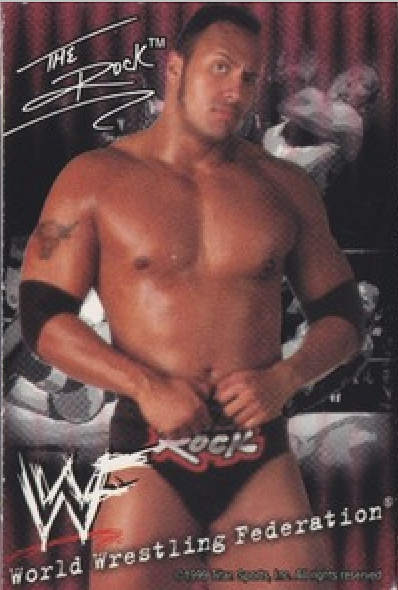 The Rock WWF Ice Cream Cut-out 1999 Good Humor