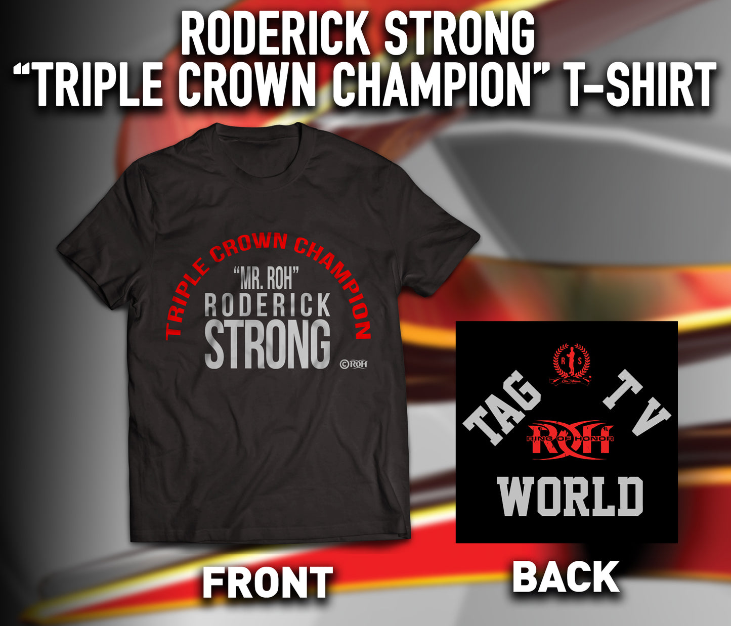 Roderick Strong Triple Crown Champion T-Shirt