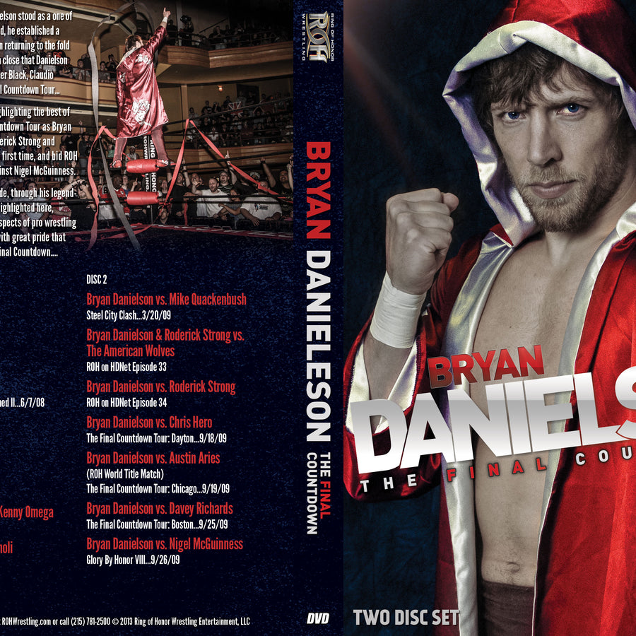 BRYAN DANIELSON: THE FINAL COUNTDOWN DVD (2 DISC SET)