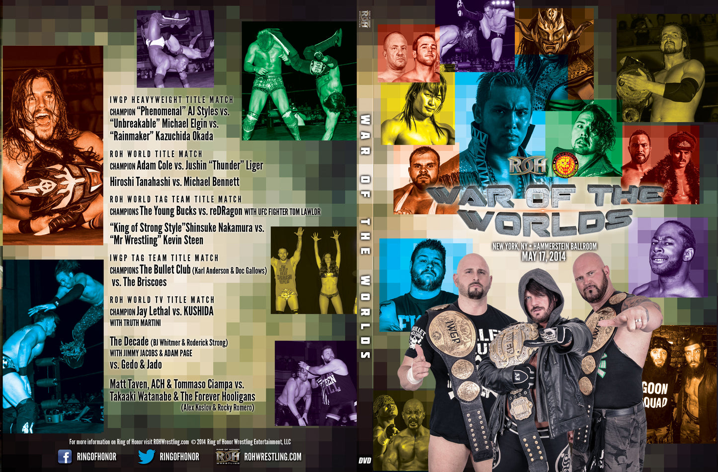 5/17/14 ROH - NEW JAPAN "WAR OF THE WORLDS" DVD