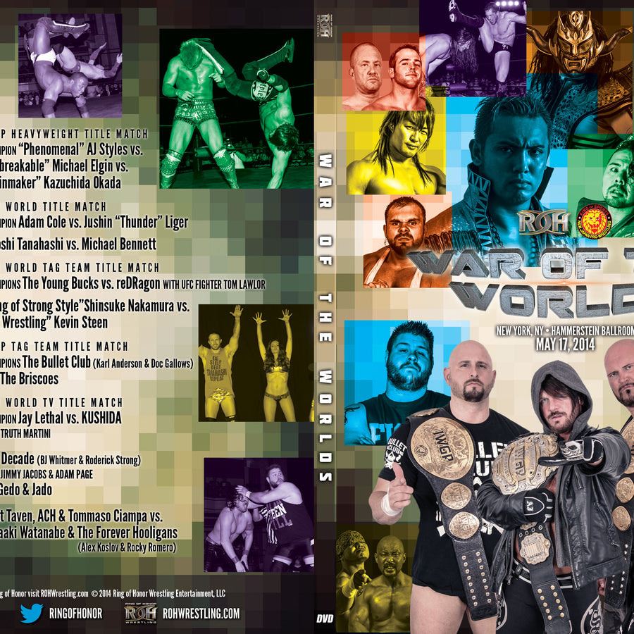 5/17/14 ROH - NEW JAPAN "WAR OF THE WORLDS" DVD