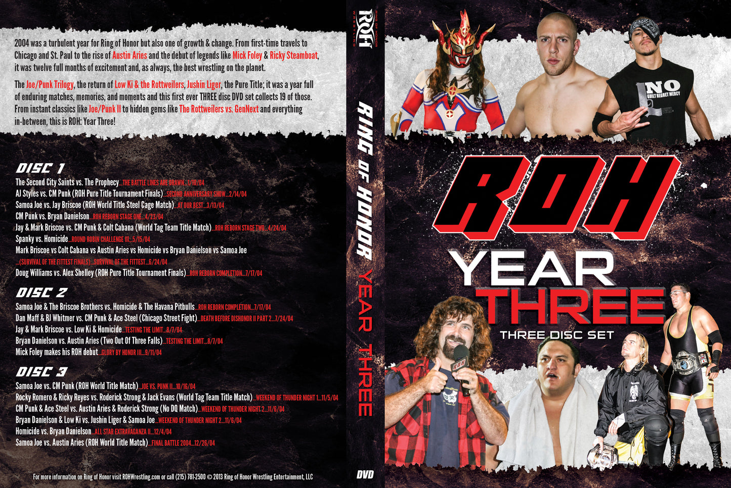 RING OF HONOR: YEAR THREE (3 DISC DVD)