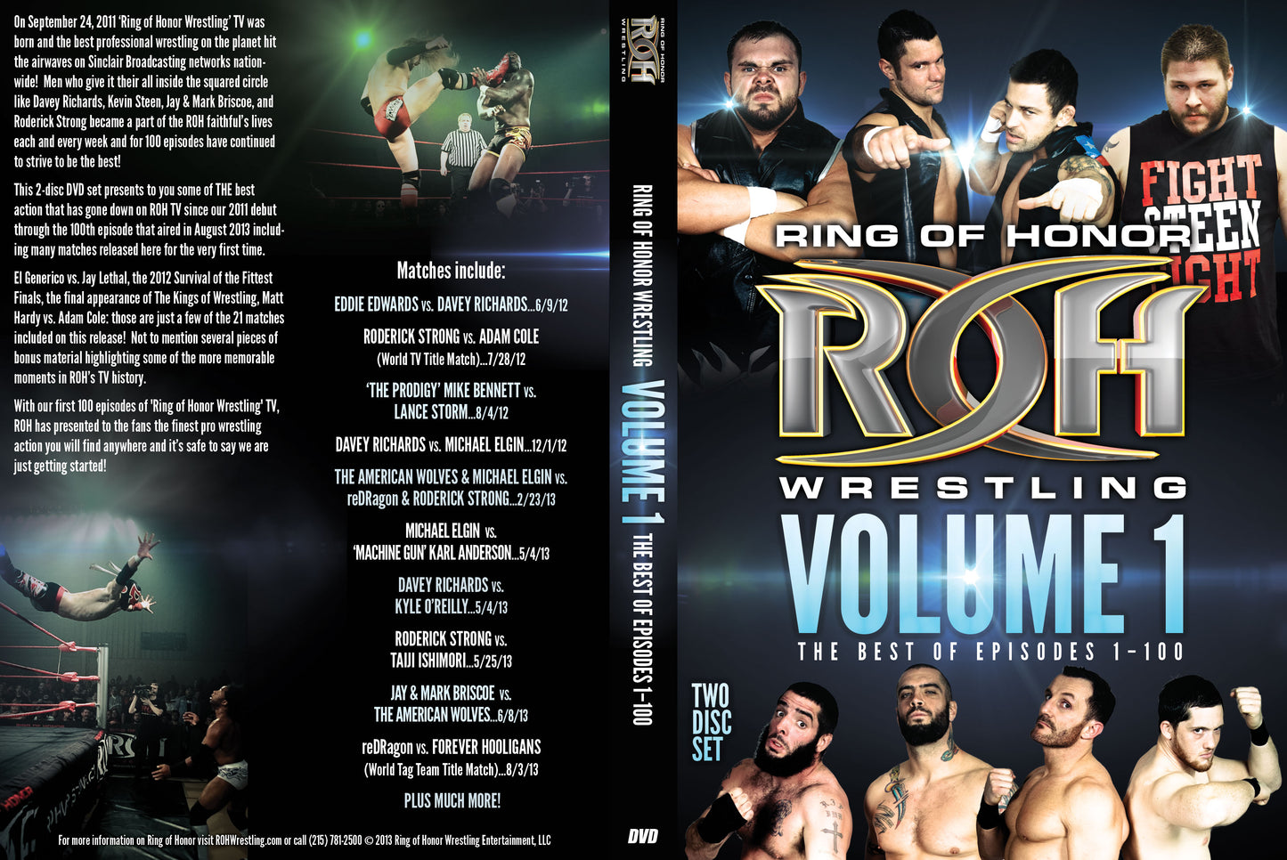 Ring of Honor Wrestling Vol. 1: The Best of Episodes 1-100 (2 Disc Set)