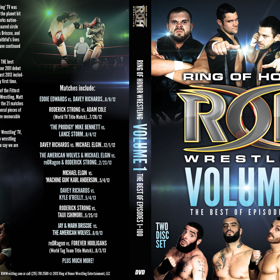 Ring of Honor Wrestling Vol. 1: The Best of Episodes 1-100 (2 Disc Set)