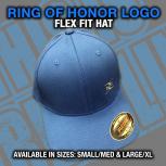ROH LOGO 2 SIDED BLUE FLEXFIT HAT