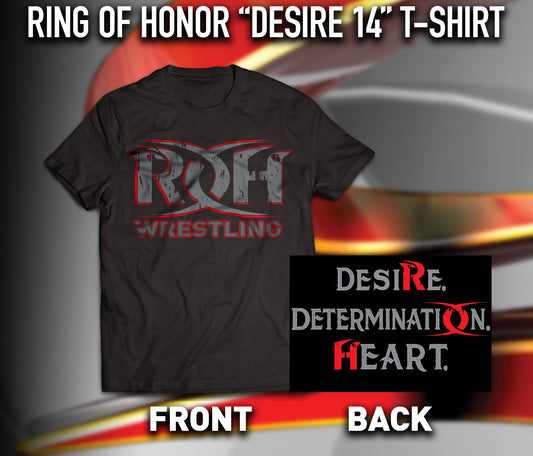 RING OF HONOR "DESIRE 14" T-SHIRT T-Shirt PW Catalog