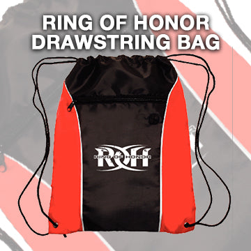 Ring of Honor Drawstring Red & Black Backpack