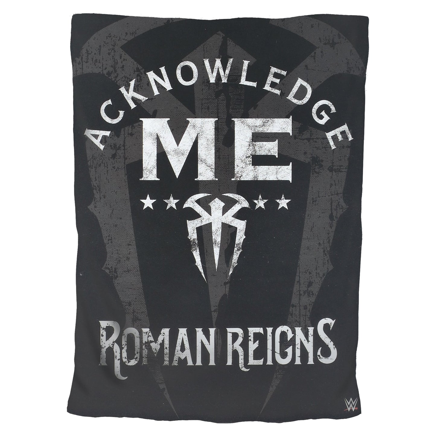 Roman Reigns Acknowledge Me Sleep Squad Fleece Throw Blanket