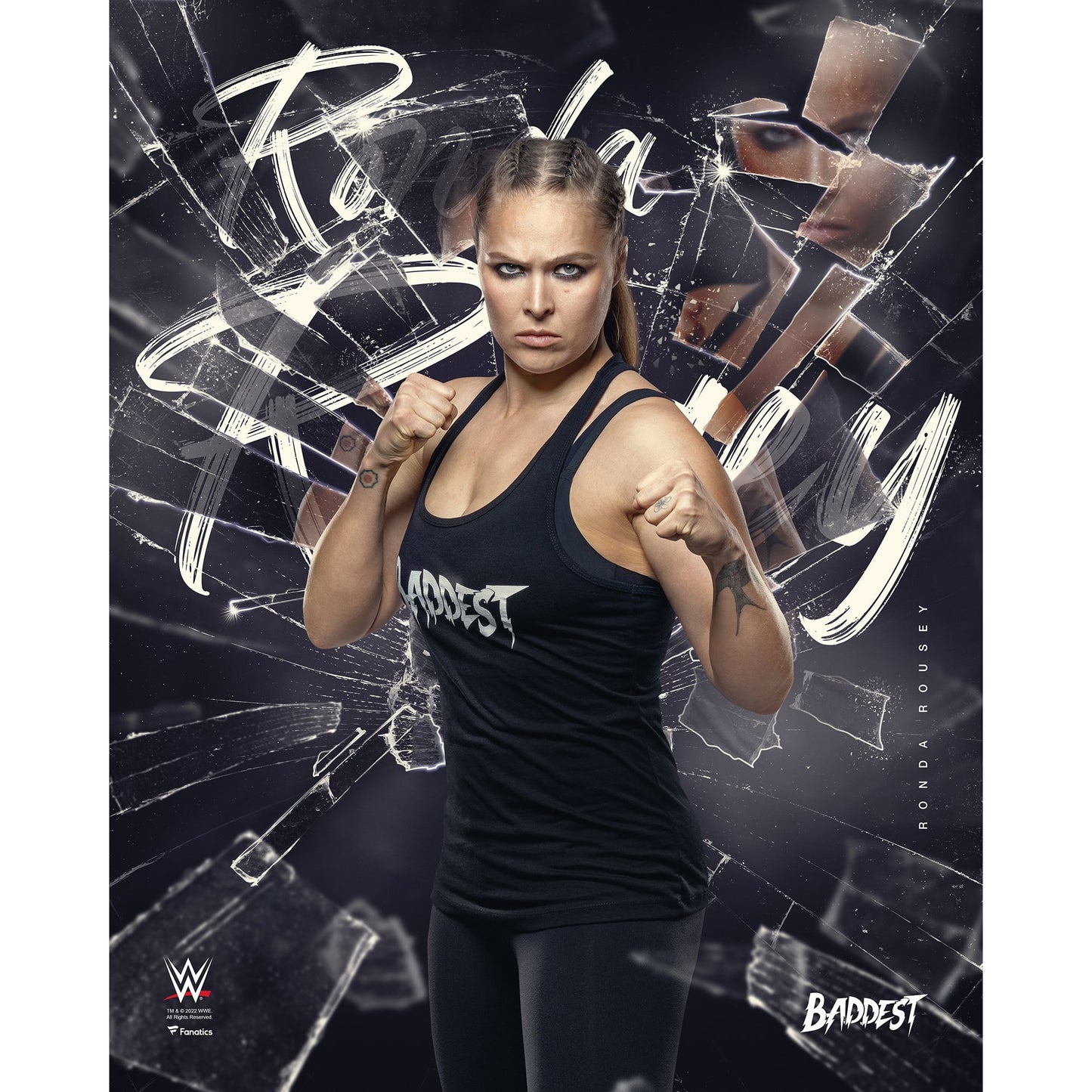 Ronda Rousey Unsigned 16" x 20" Shattered Photograph