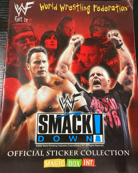 WWF Smackdown Stickers Album 2000 Stickers Album PW Catalog
