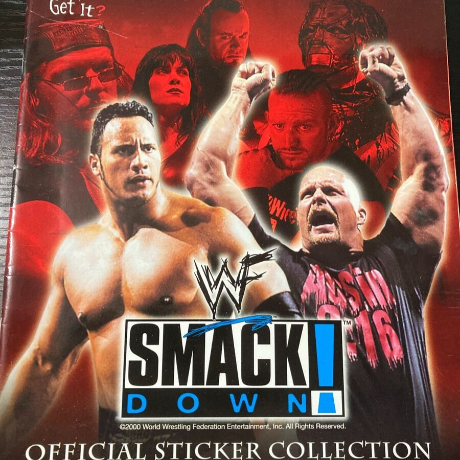 WWF Smackdown Stickers Album 2000 Stickers Album PW Catalog