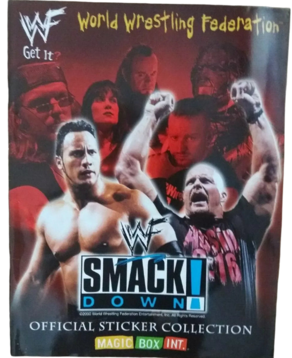 WWF Smackdown Stickers Album 2000 Stickers Album PW Catalog