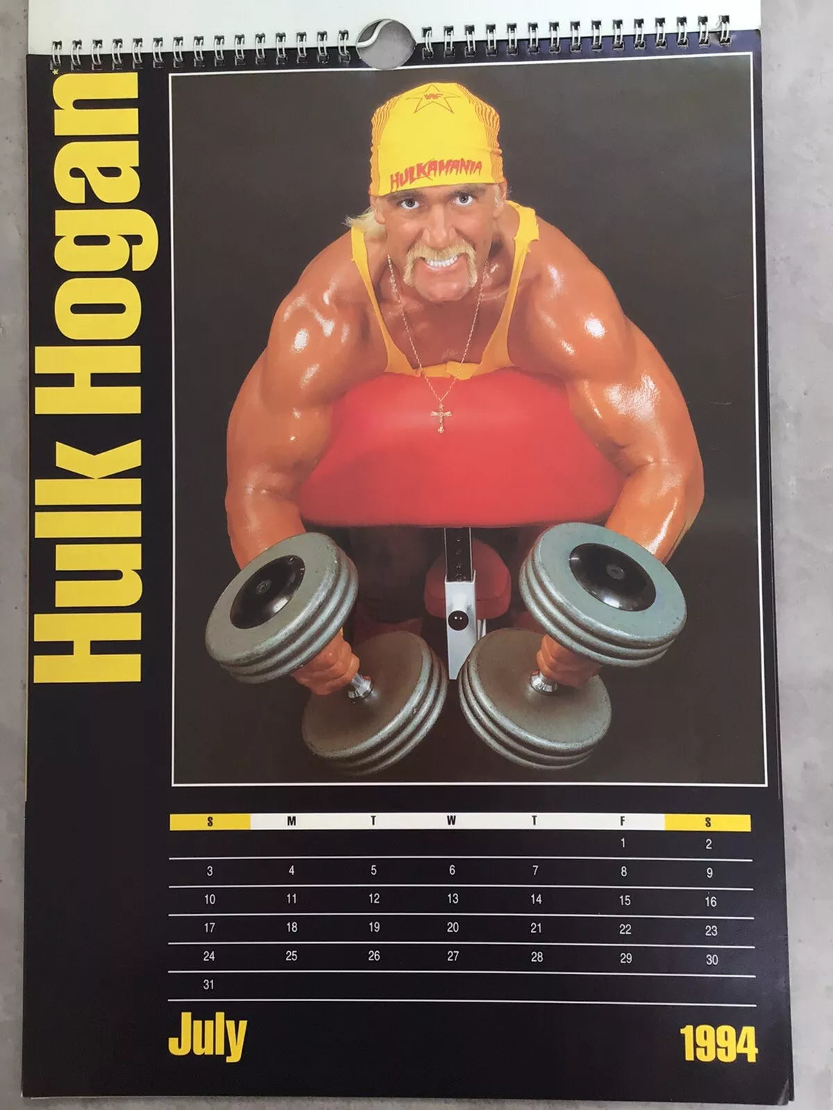 WWF The Official Calendar 1994 Undertaker PW Catalog