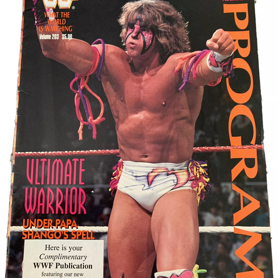 WWF Wrestling Program Volume 203 Magazine PWcatalog