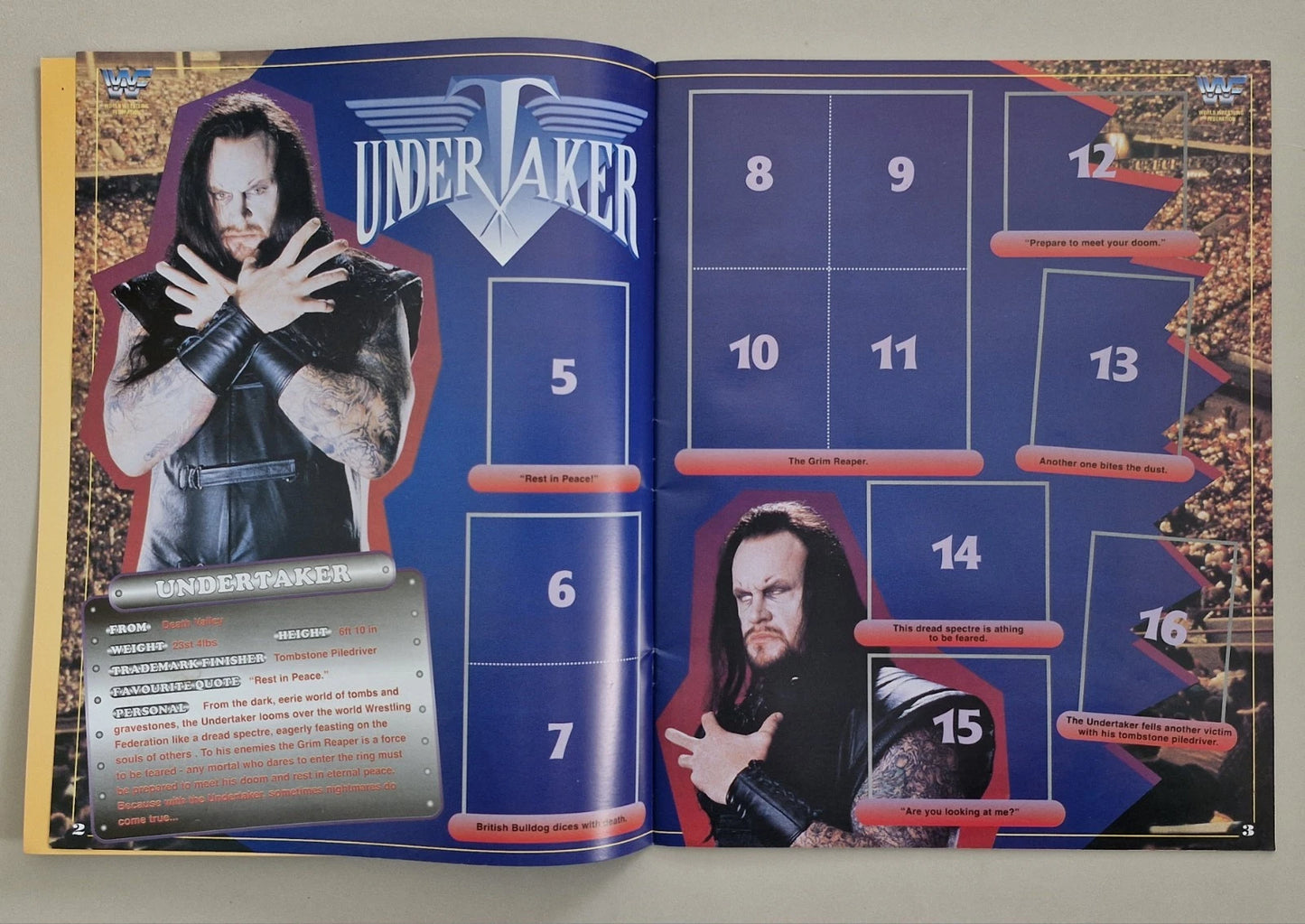 WWF Superstars Stickers Album 1997 Stickers Album PW Catalog