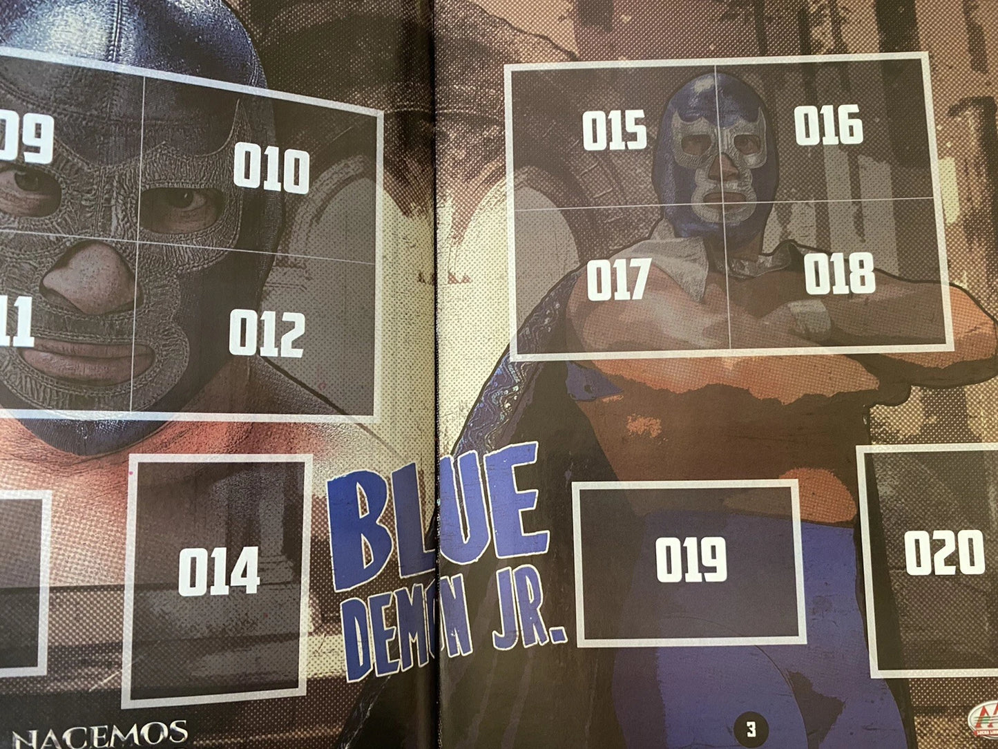 AAA Triplemania XXVII Blue Demon vs. Wagner Stickers Album 2019 From Mexico Stickers Album PW Catalog