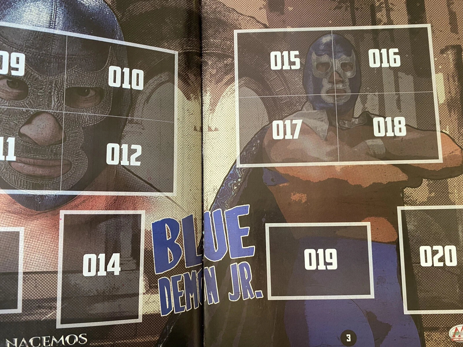AAA Triplemania XXVII Blue Demon vs. Wagner Stickers Album 2019 From Mexico Stickers Album PW Catalog