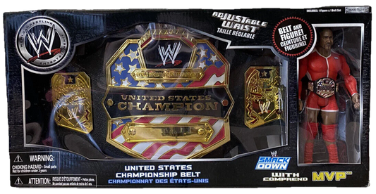 2007 WWE Jakks Pacific United States Championship Belt [With MVP]