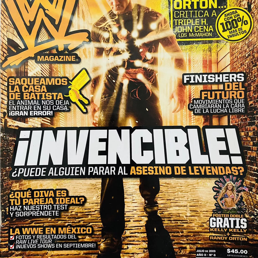WWE Magazine from Mexico July 2009 Magazine PWcatalog