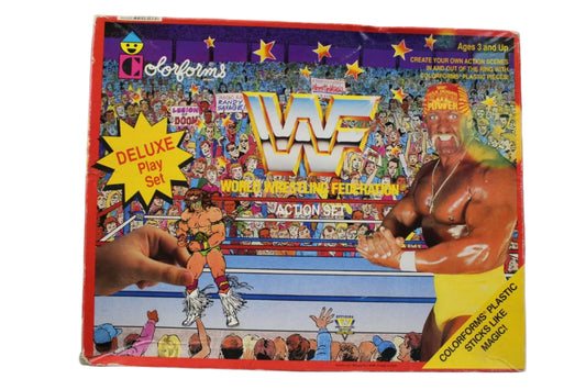WWF Wrestling Action Set 1990 By Colorforms