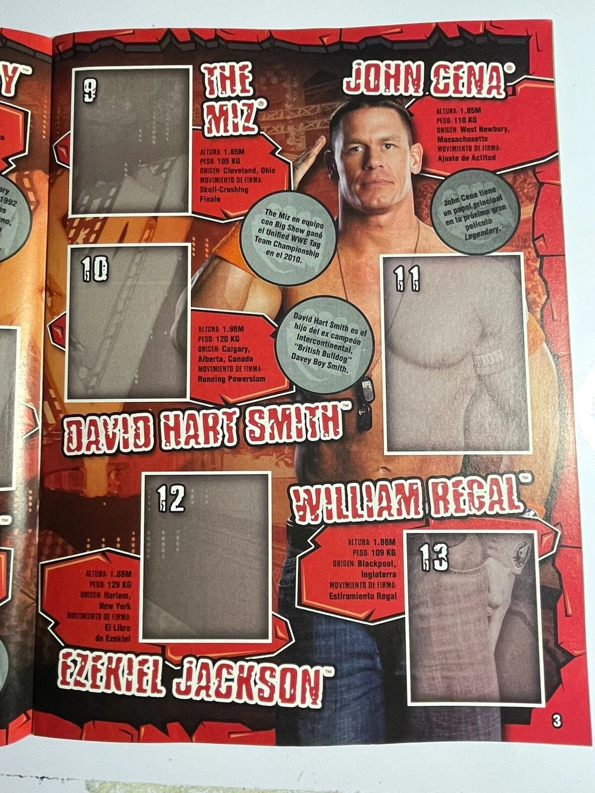 WWE Icons Stickers Album 2010 Stickers Album PW Catalog