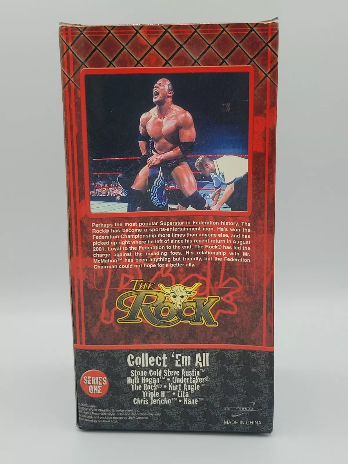 WWE Aspen Rumble Heads: Bobble Heads with Attitude! 1 The Rock [With Shirt] Action & Toy Figures PWcatalog