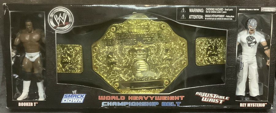 2006 WWE Jakks Pacific World Heavyweight Championship Belt [With Booker T & Rey Mysterio] Action & Toy Figures PWcatalog
