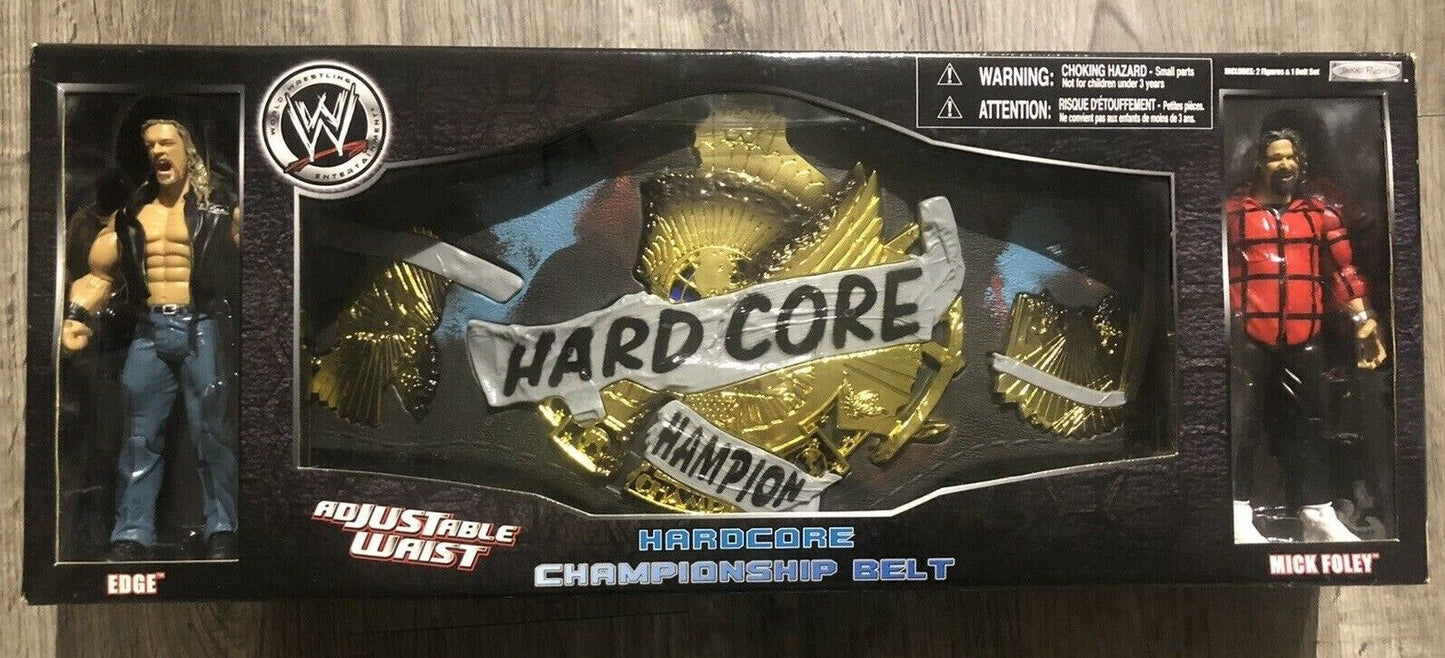 2006 WWE Jakks Pacific Hardcore Championship Belt [With Edge & Mick Foley]