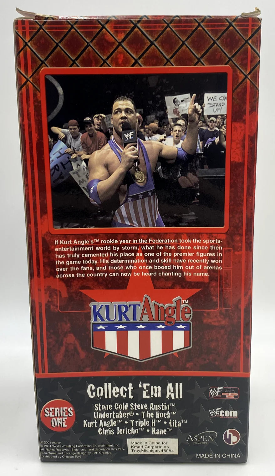 WWF Aspen Rumble Heads: Bobble Heads with Attitude! 1 Kurt Angle Action & Toy Figures PWcatalog