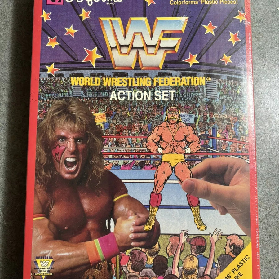 1990 WWF Action Set By Colorforms PWcatalog
